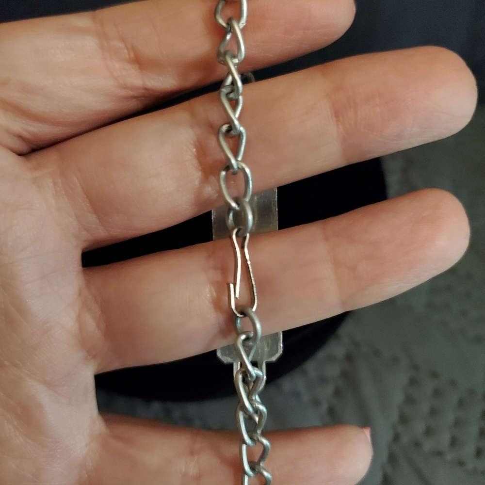 Vintage Lightweight Aluminum Blank ID Bracelet - Picture 4 of 8